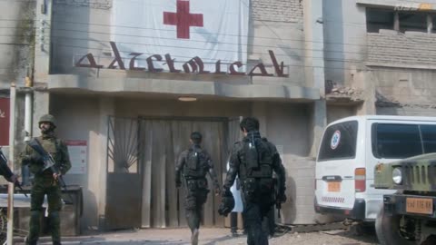 azan & Song Ran the white olive tree Song Ran being treated for her cut on her neck episode 36