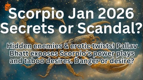 Scorpio January 2026: Secrets or Scandal? – Pallav Bhatt Warns