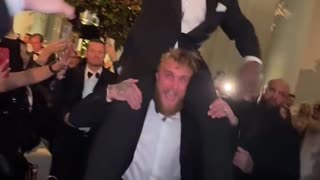 Jake Paul Lift Mike Tyson up on His Shoulders during Donald Trump’s Inauguration Celebration