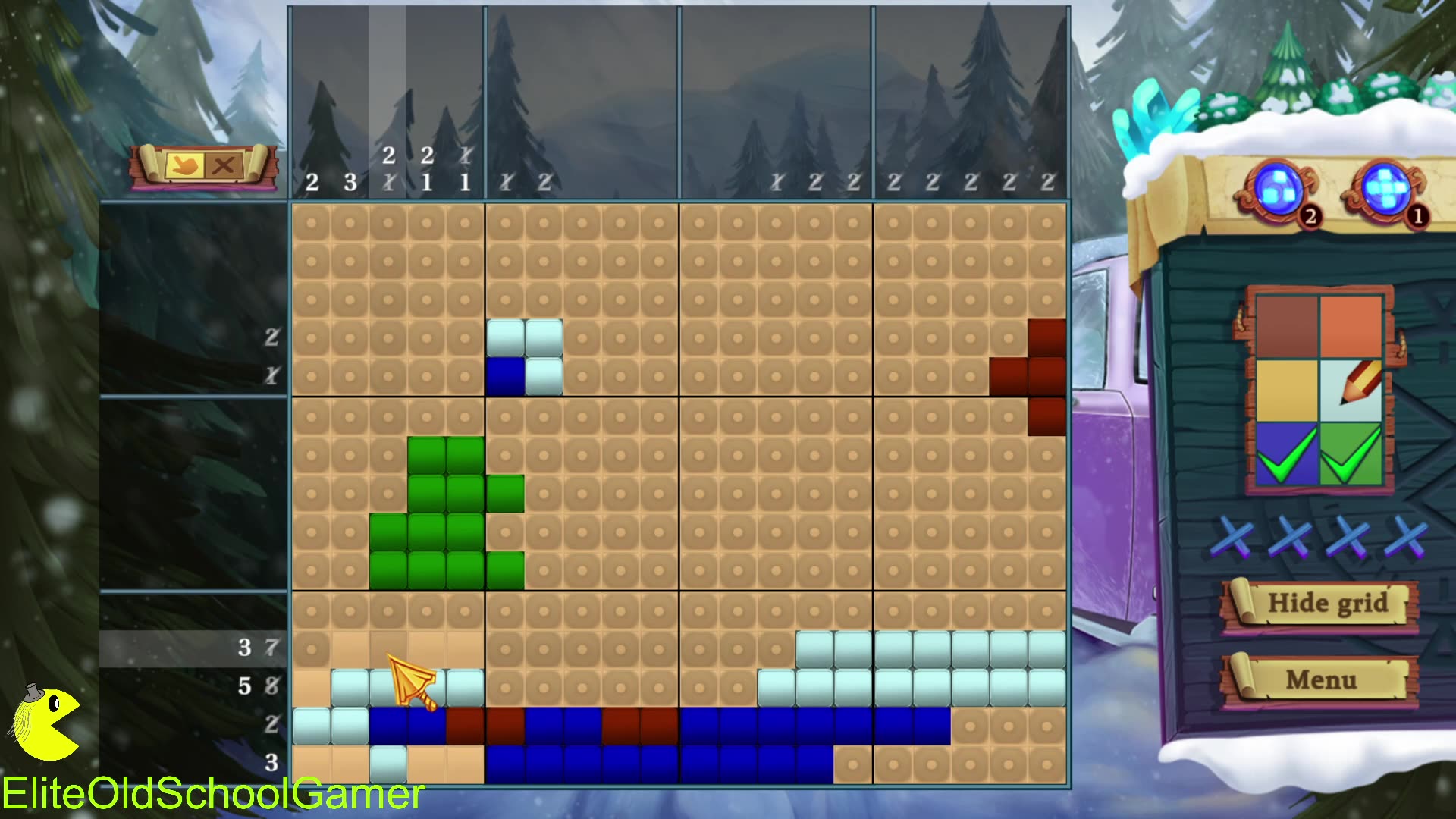 Adventure Mosaics Winter Holiday - Review and Walk-through - Level 46 - December 2025