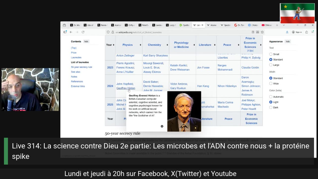 Live 314: La science contre Dieu 2e partie: Les microbes et l'ADN contre nous + la protéine spike