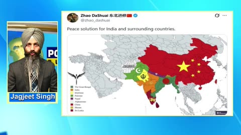 Peace solution for India and surrounding countries(New Map) : Zhao_dashuai