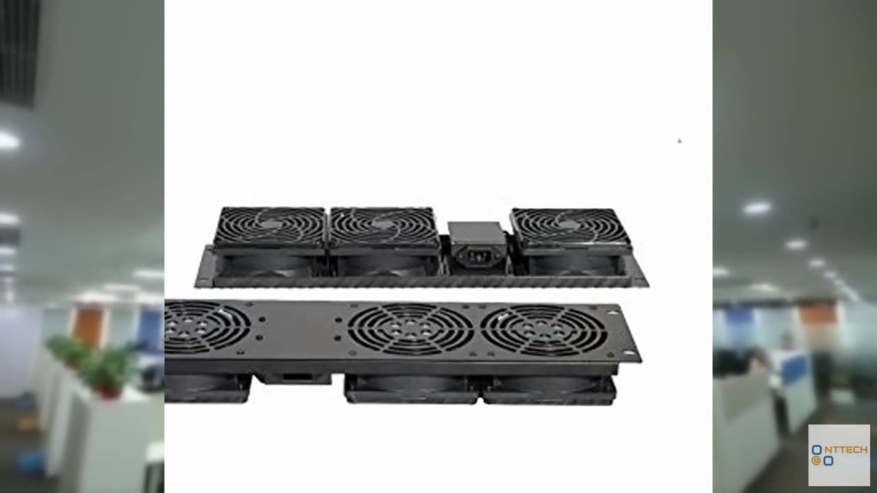 RAISING ELECTRONICS Rack Mount 3-Fan Cooling Unit 3U for Server Cabinet