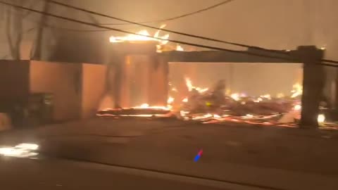 Beachfront homes along the Pacific Coast Highway have been totally destroyed in Malibu.