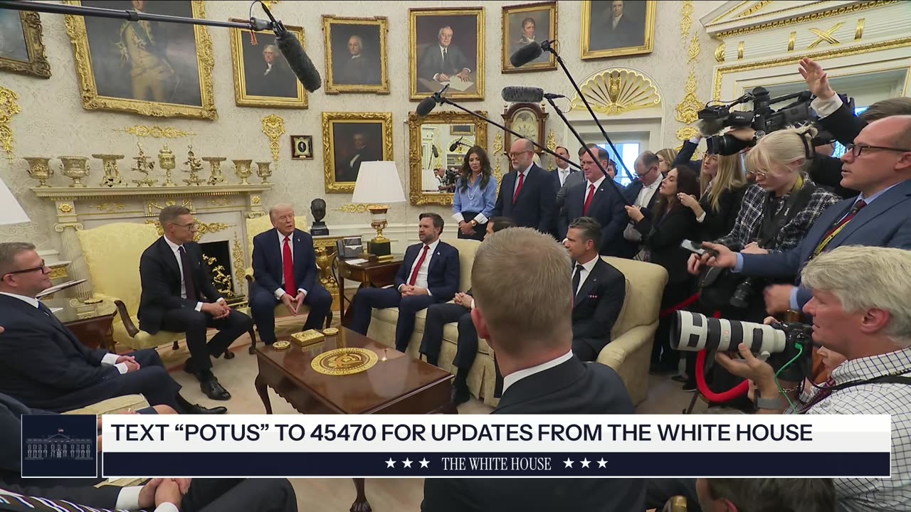 President Trump Participates in a Bilateral Meeting with the President of the Republic of Finland