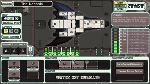 FTL stealth cruiser. (first run) failed