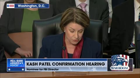 "Sen. Klobuchar FREAKS OUT During Kash Patel FBI Hearing"