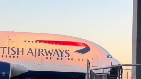 British Airways A380 at London Heathrow #britishairways #a380 #londonheathrow #planespotting