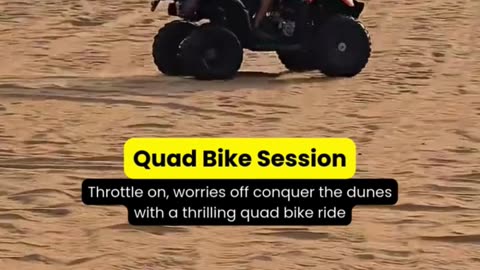 Desert safari in Dubai in the morning !