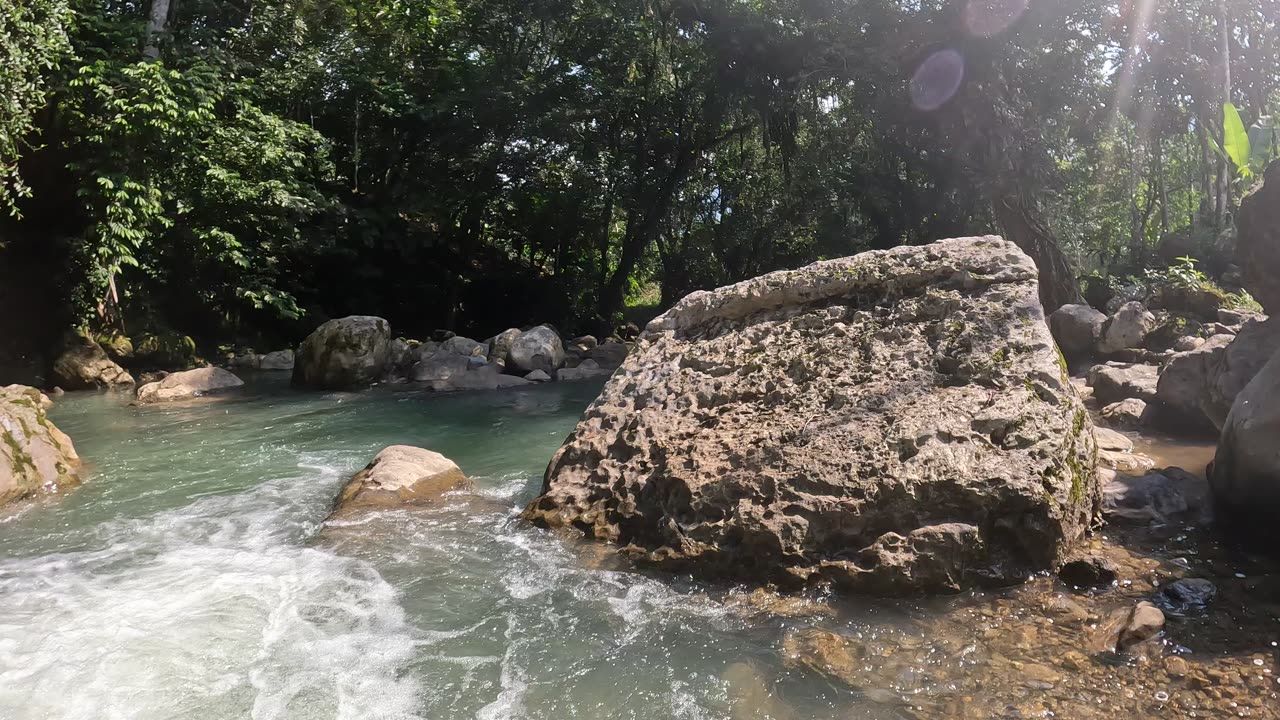 A river in Cueva de las Pavas (Tingo Maria, Peru)