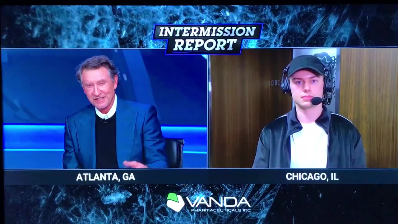 Blackhawks C #98 Connor Bedard w/cool interview on TNT