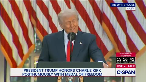 BREAKING: Trump Awards Charlie Kirk Medal of Freedom