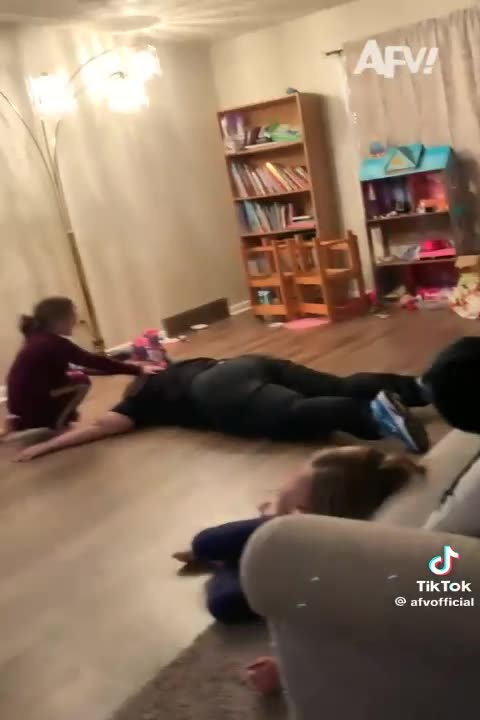 mom cartwheel fail