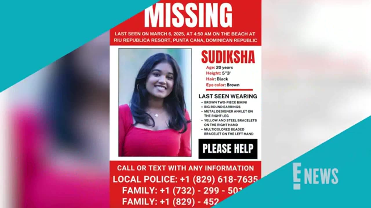 Urgent Search Underway for Missing College Student Sudiksha Konanki in Dominican Republic