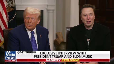 Elon Tells President Trump How Much He Loves & Respects Him Right to His Face ~ Hannity Interview