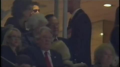 January 24, 2010 - Former President George H.W. Bush at NFC Championship Game