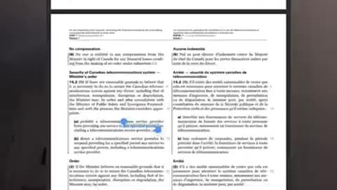 BILL C-8 THIS CAN GIVE A MINISTER POWER TO CUT OFF YOUR WIFI AND PHONE!
