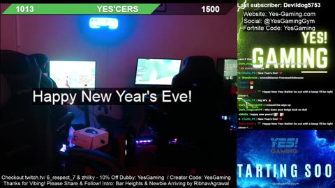 New Year's Eve on Yes GO! Daily Show with Host DjSo at YES! Gaming in Fishers