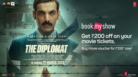 THE DIPLOMAT (OFFICIAL TRAILER): JOHN ABRAHAM | SADIA KHATEEB | SHIVAM NAIR | BHUSHAN KUMAR
