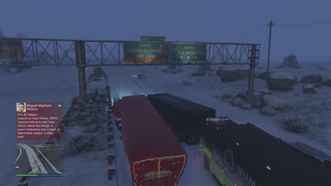 Grand Theft Auto V Messing with the Christmas Hauler