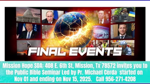 Nov. 04 | Bible Seminar With Pastor Michael Cerda