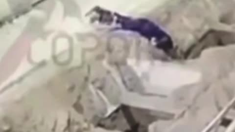 Worker Suffers Medical Emergency And Slides Into A Pit 💉(2024)