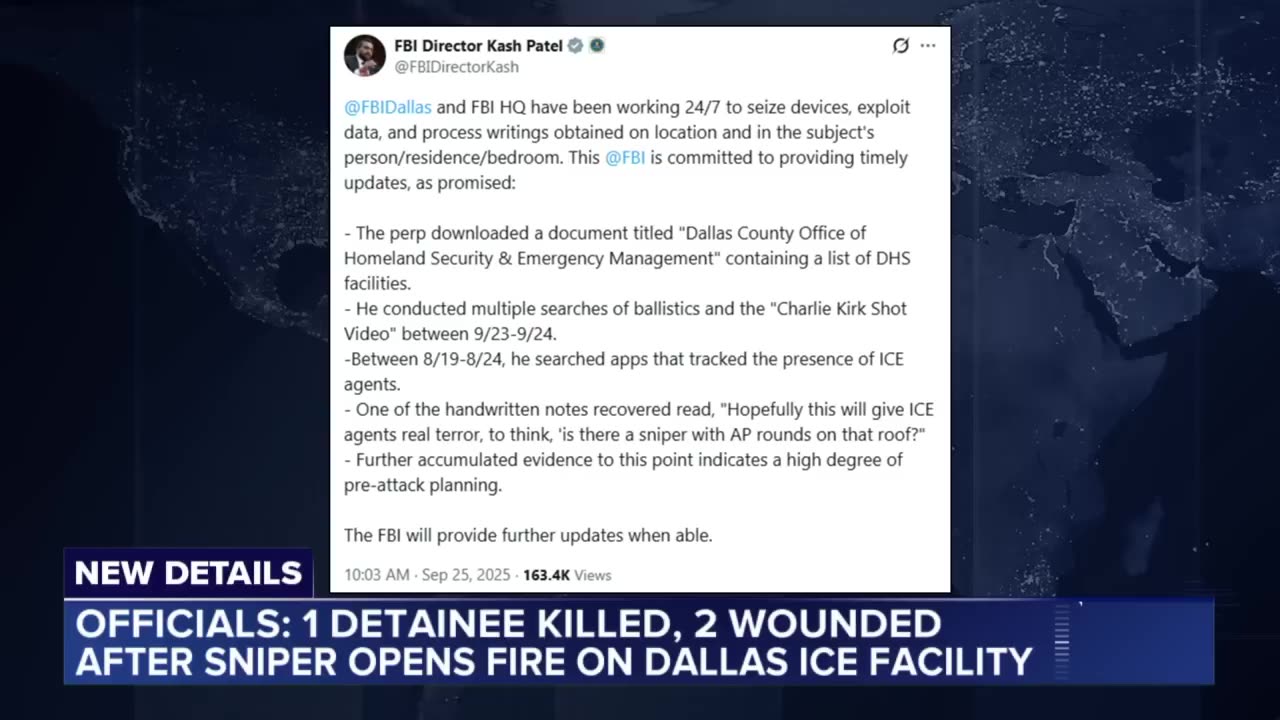 Dallas ICE shooting: FBI releases note allegedly left behind by sniper