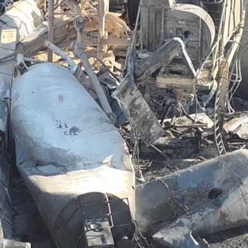 The aftermath of yesterday's Israeli airstrikes on southern and eastern Lebanon