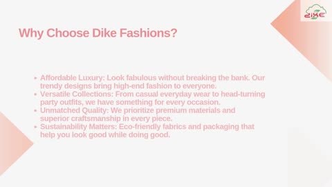 Dike Fashions: Trendy, Affordable Style for Every Occasion