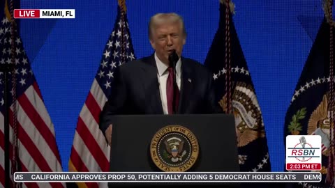 WATCH: President Trump Delivers Remarks at the America Business Forum in Miami - 11/5/25