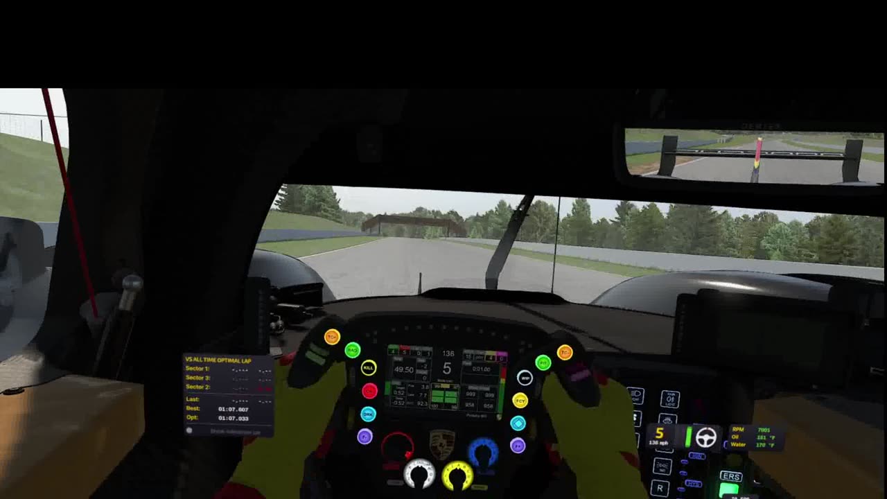 iRacing VR Test in Porsche HyperCar