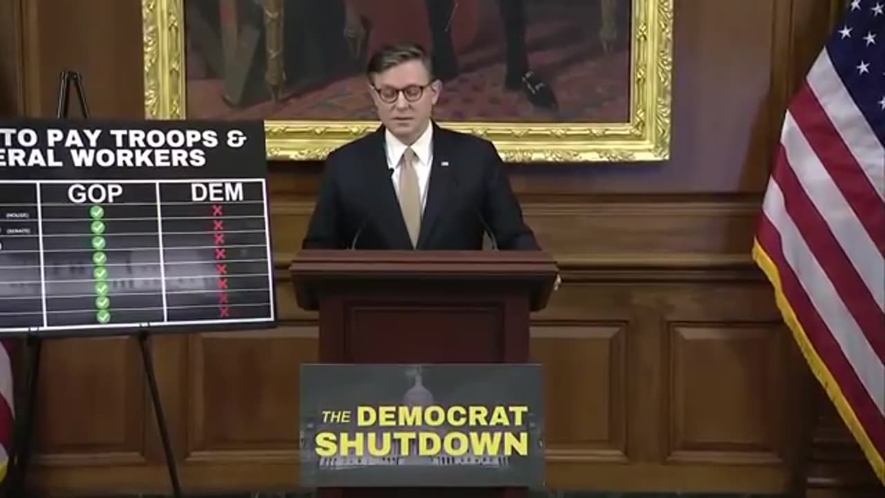 Speaker Johnson updates Democrat shutdown after Trump's 'historic' Knesset speech
