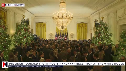 🇺🇸 President Donald Trump Hosts 🕎 Hanukkah Reception at The White House [LIVE]