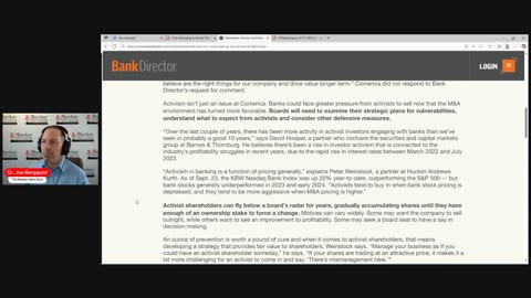 How can bank boards deal with shareholder activism?