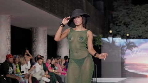 Cathyliana Santiago-Nunez Lights Up the Runway in 4K Slow Motion | Haitian Doll Miami Swim Week 2024