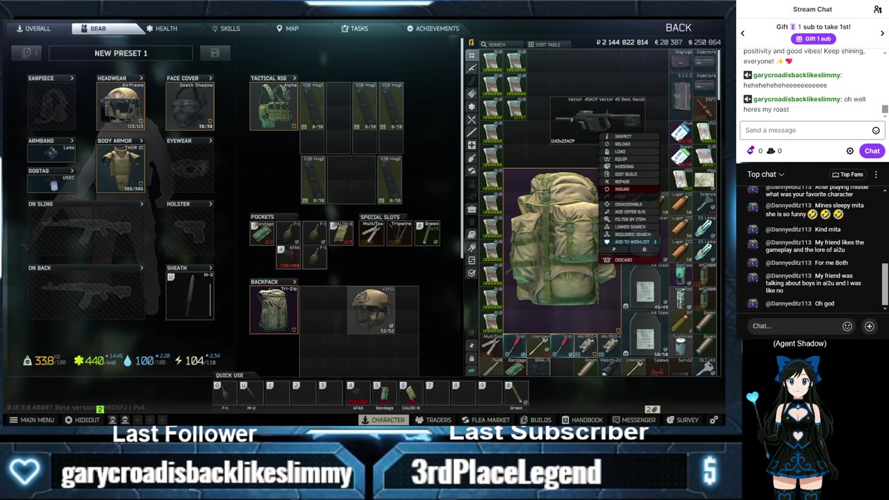 Tarkov (PVE) Sherpa-ing - Chatting and Answering Questions