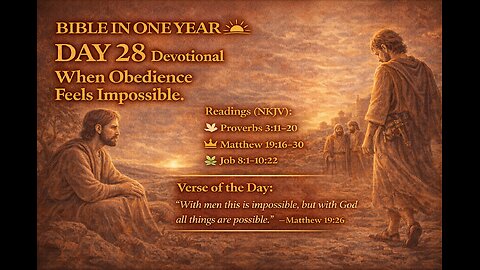 🌅 Day 28 — When Obedience Feels Impossible