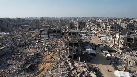 Drone footage shows vast destruction in Beit Lahiya, northern Gaza