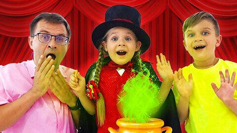 ✨ Diana Shows Roma How to Do Magic! 🪄 Making a Magic Cauldron & Furry Friend