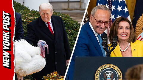 Trump roasts 'Chuck & Nancy' with Thanksgiving turkey pardon joke