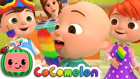The Colors Song with Popsicles! | Fun English Nursery Rhyme for Kids