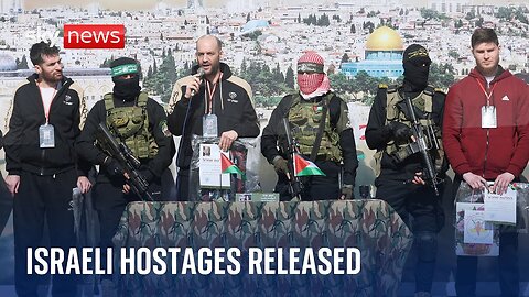 Three Israeli hostages handed over and more than 300 Palestinians released from prisons