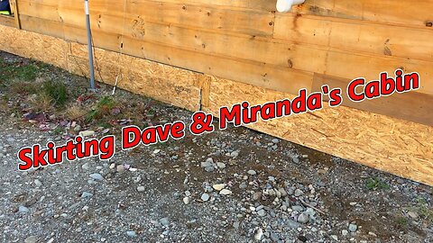 Cheap & Temporary Skirting Around A Cabin