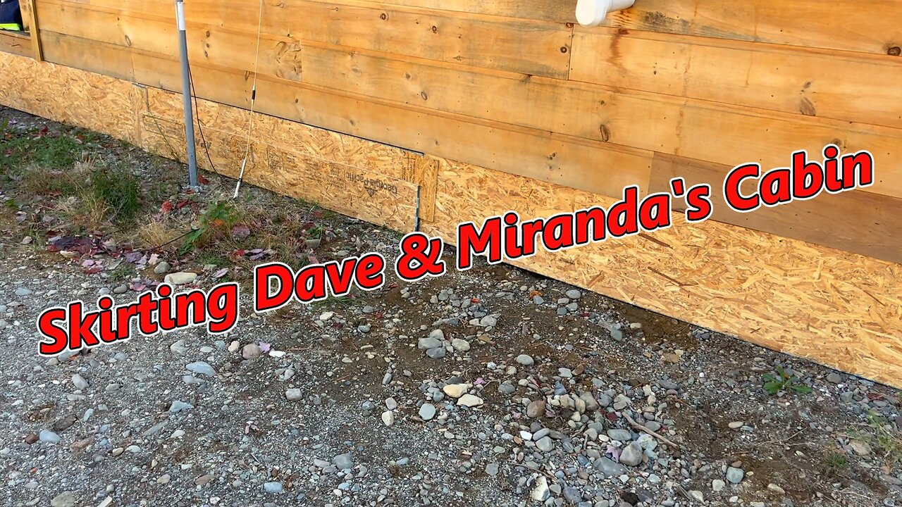 Cheap & Temporary Skirting Around A Cabin