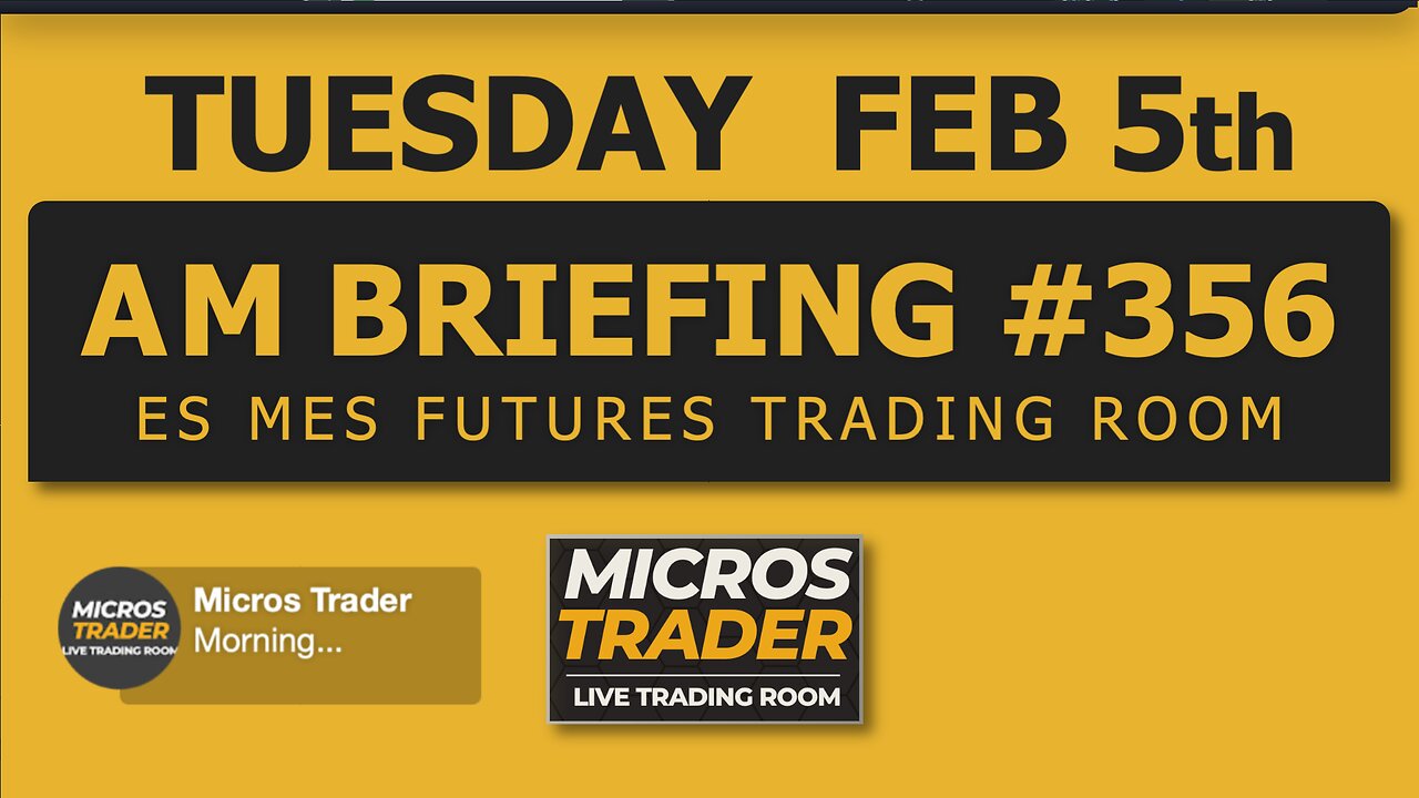 ES MES Futures Trading: Key Levels, Tips, Technical Analysis. Wednesday "AM Briefing"