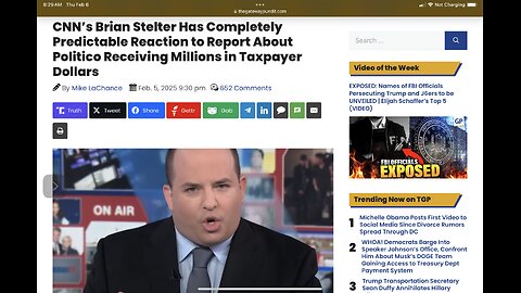 CNN’s Brian Stelter Has Completely Predictable Reaction to Report About Politico Receiving Millions