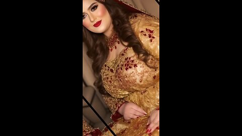 👑 Gold Tissue Bridal Look Jo Bilkul Royal Feel Deta Hai
