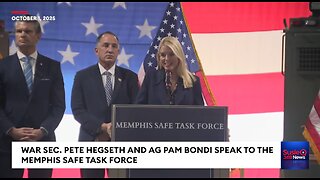 Hegseth And Bondi Address The Memphis Safe Task Force