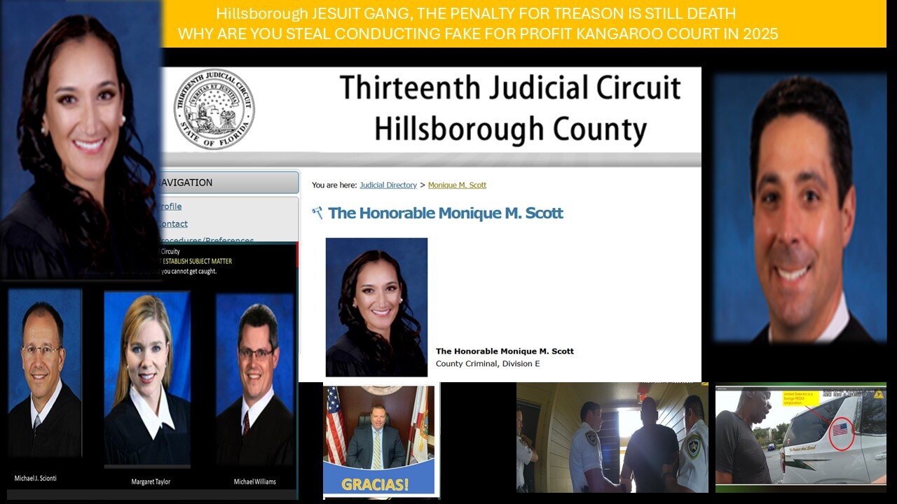 NO JESUIT JUDGE AND PUBLIC PRETENDER - WE ARENT GOING TO FAKE KANGAROO COURT