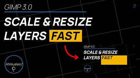 📐 How To Resize Layers In GIMP - GIMP Resize Layer - GIMP 3.0 - GIMP Tutorial